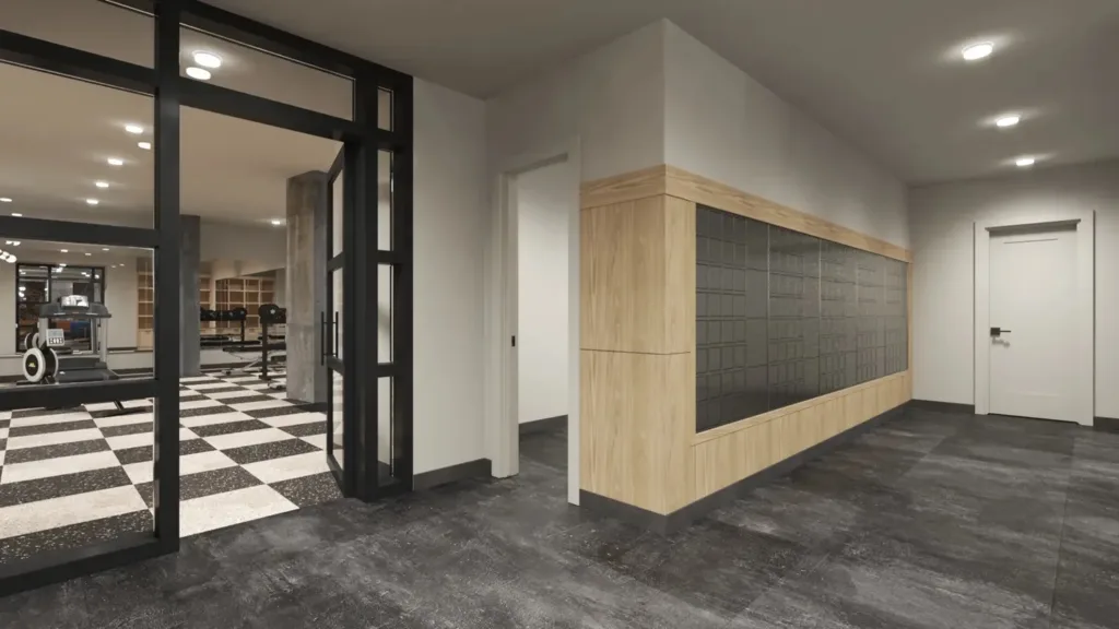 Parcel and mail room