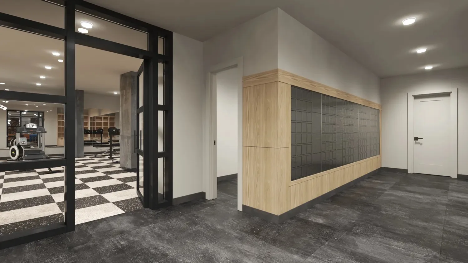 Parcel and mail room