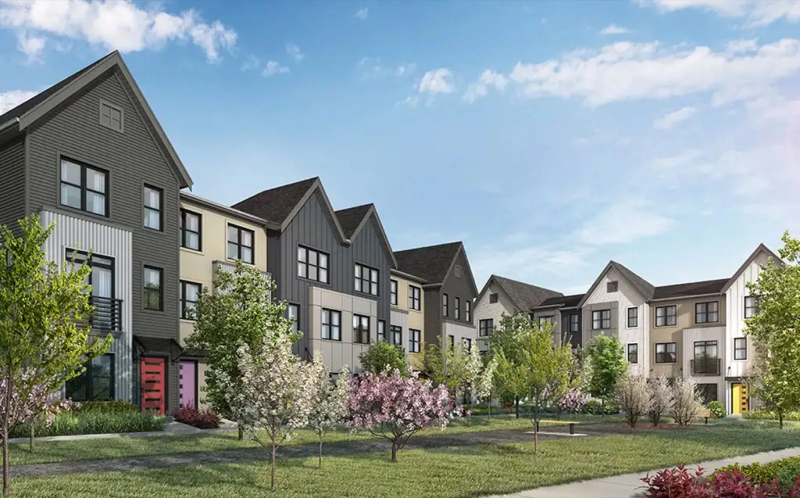 Street towns with front yards