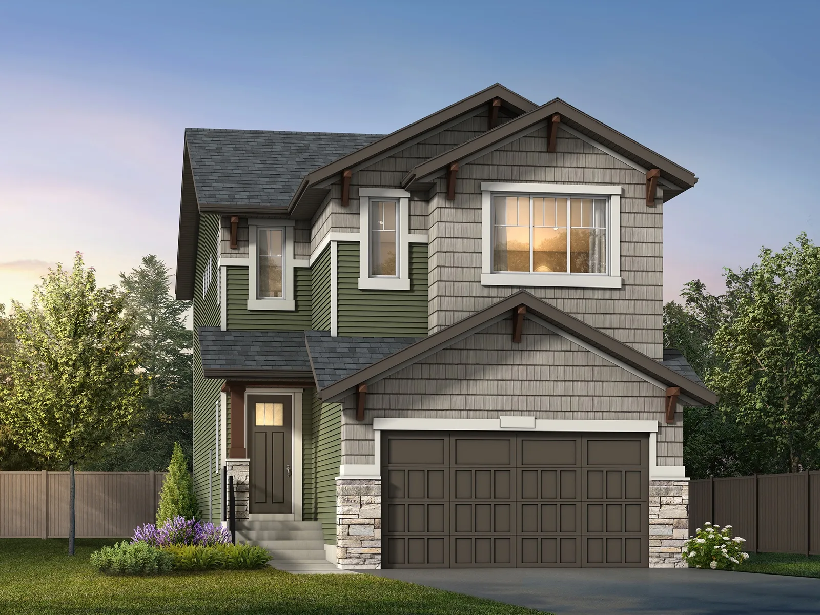 Two-storey front drive home