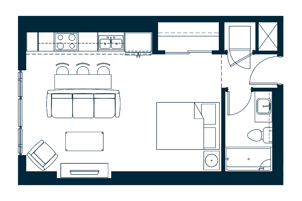 Condo suite floor plan